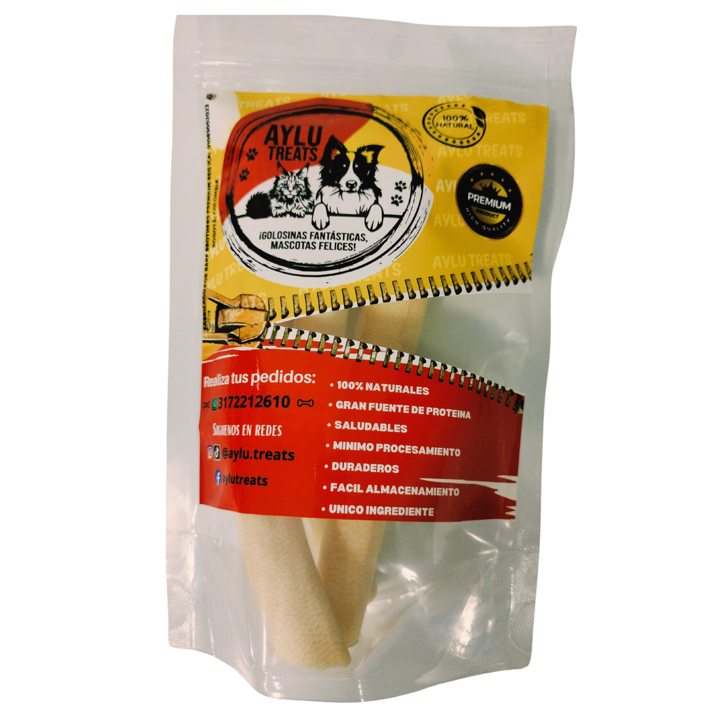 Colitas de Res Deshidratadas 100% Naturales para Perros | Paquete x6 Unidades